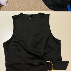 Black crop top